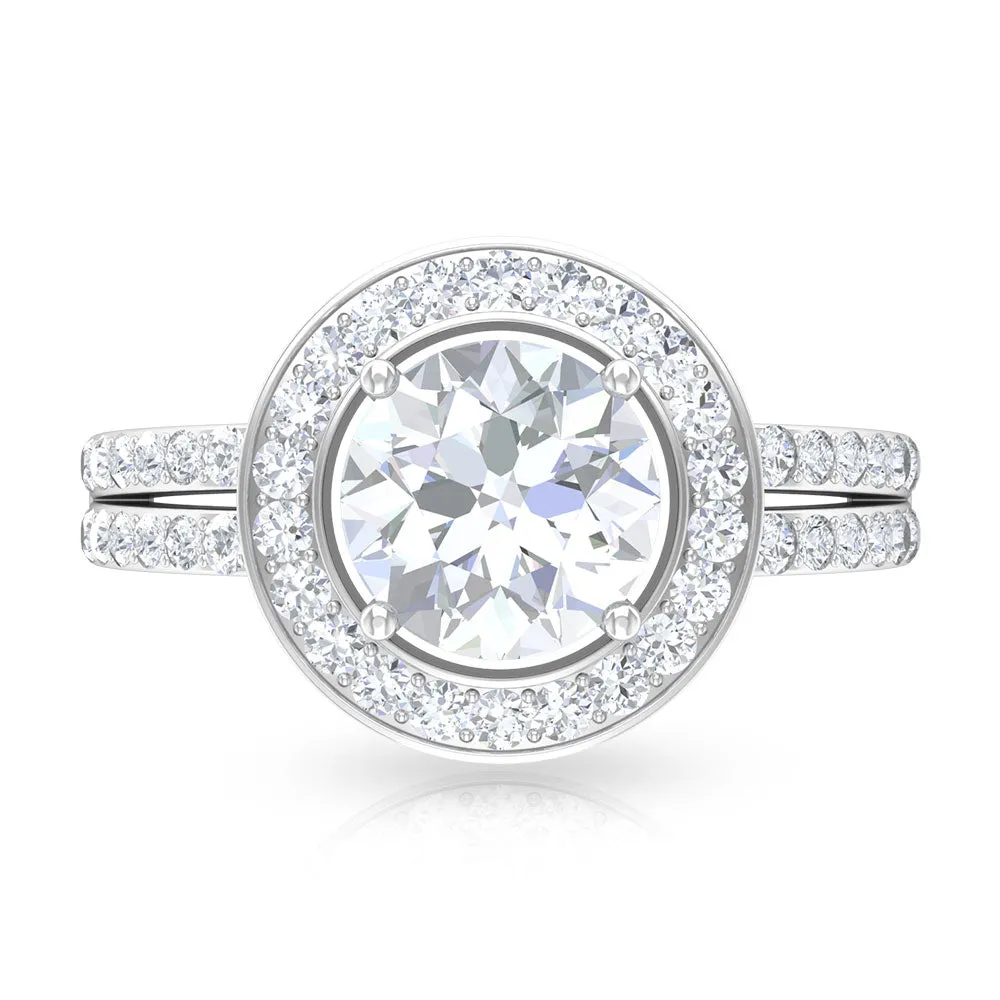 3.25 CT Classic Cubic Zirconia Engagement Ring