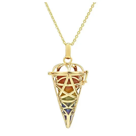 7 Chakra Crystal Locket Necklace | Jovivi