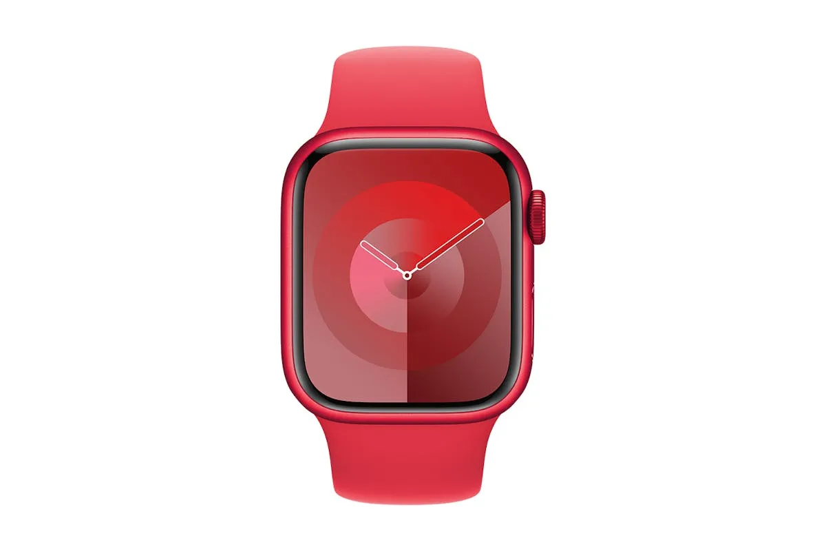 Apple Watch Series 9 | 45mm | Red Aluminium Red Sport Band S/M