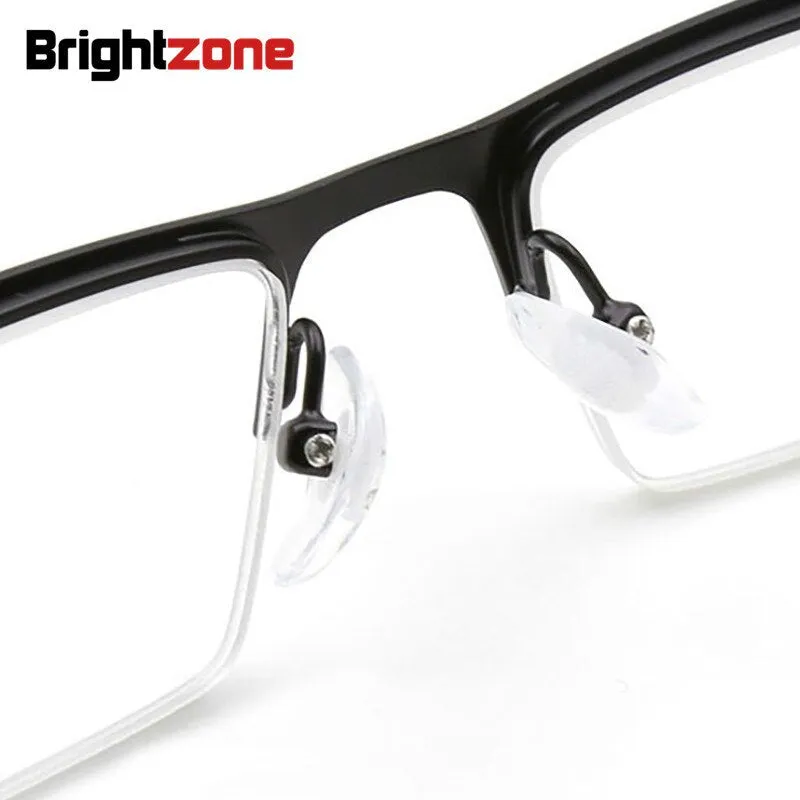 Brightzone Full Rim Square Men's Reading Glasses Titanium Alloy D2015