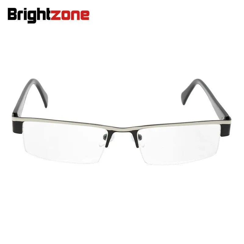 Brightzone Full Rim Square Men's Reading Glasses Titanium Alloy D2015