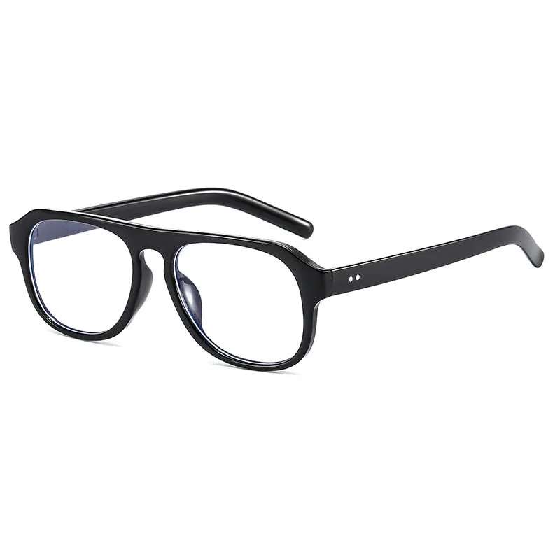 Cubojue Unisex Full Rim Square Tr 90 Titanium Reading Glasses Zn3529