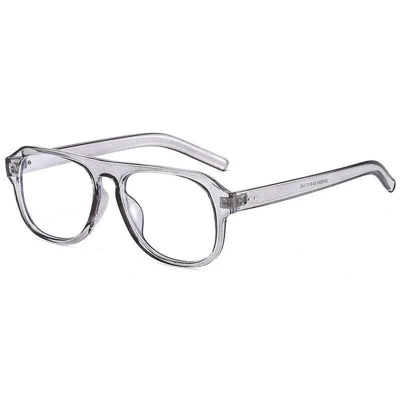 Cubojue Unisex Full Rim Square Tr 90 Titanium Reading Glasses Zn3529