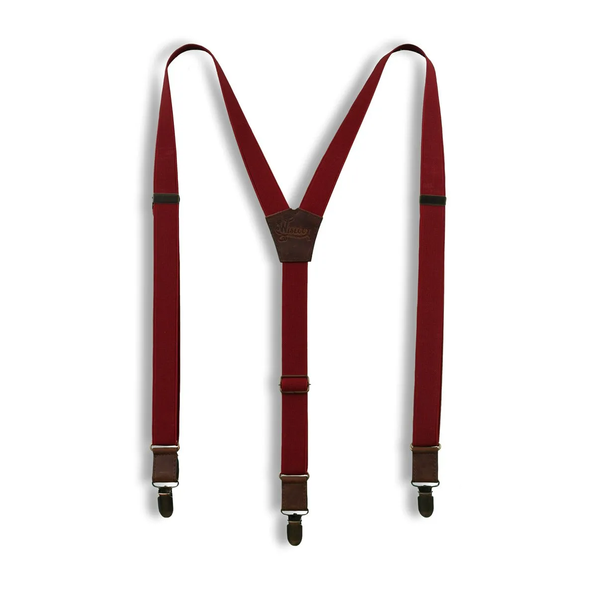 Essential Cordavan Burgundy Slim Suspenders No. E5022