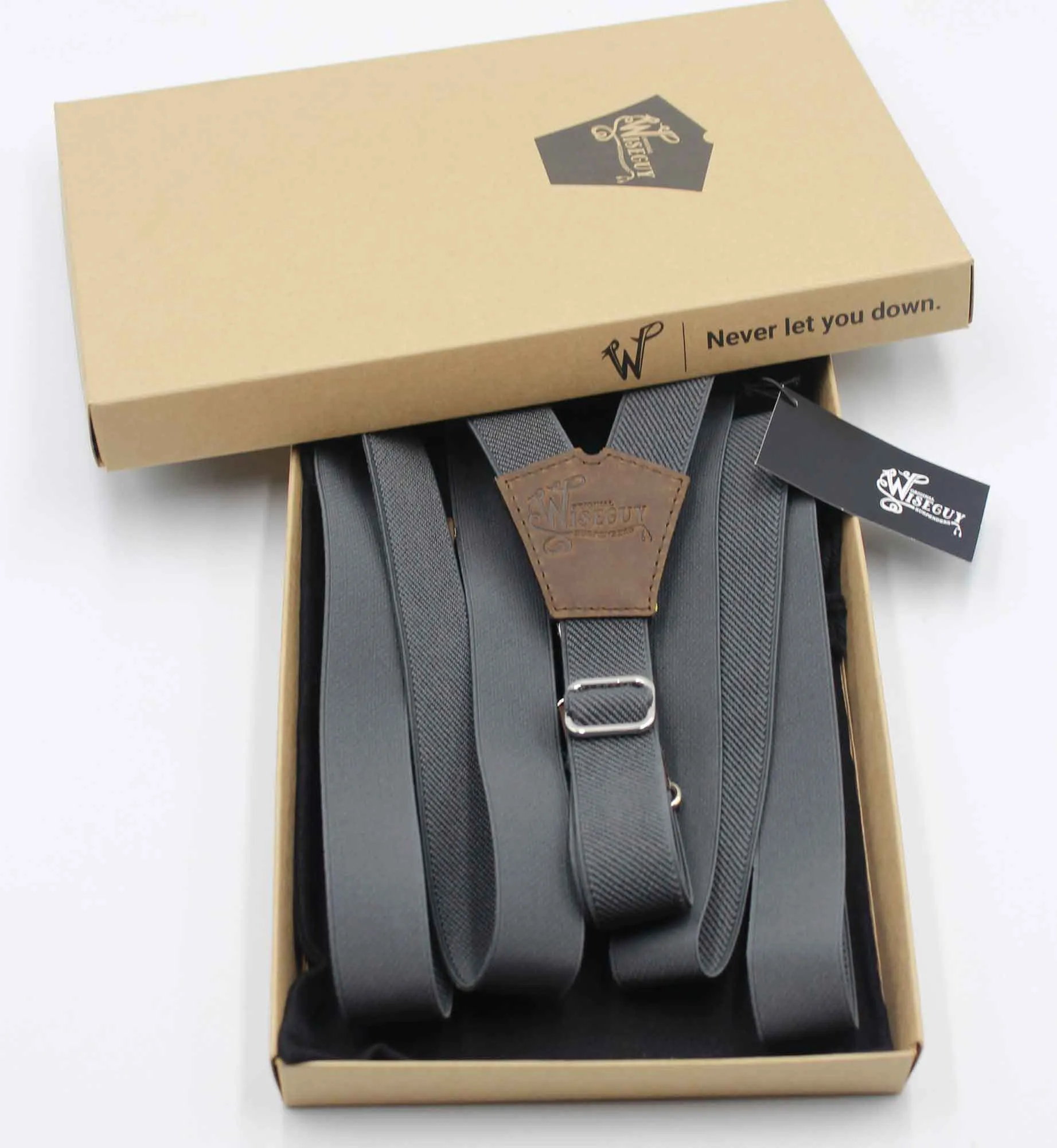 Essential Gray Slim Suspenders No. E5025