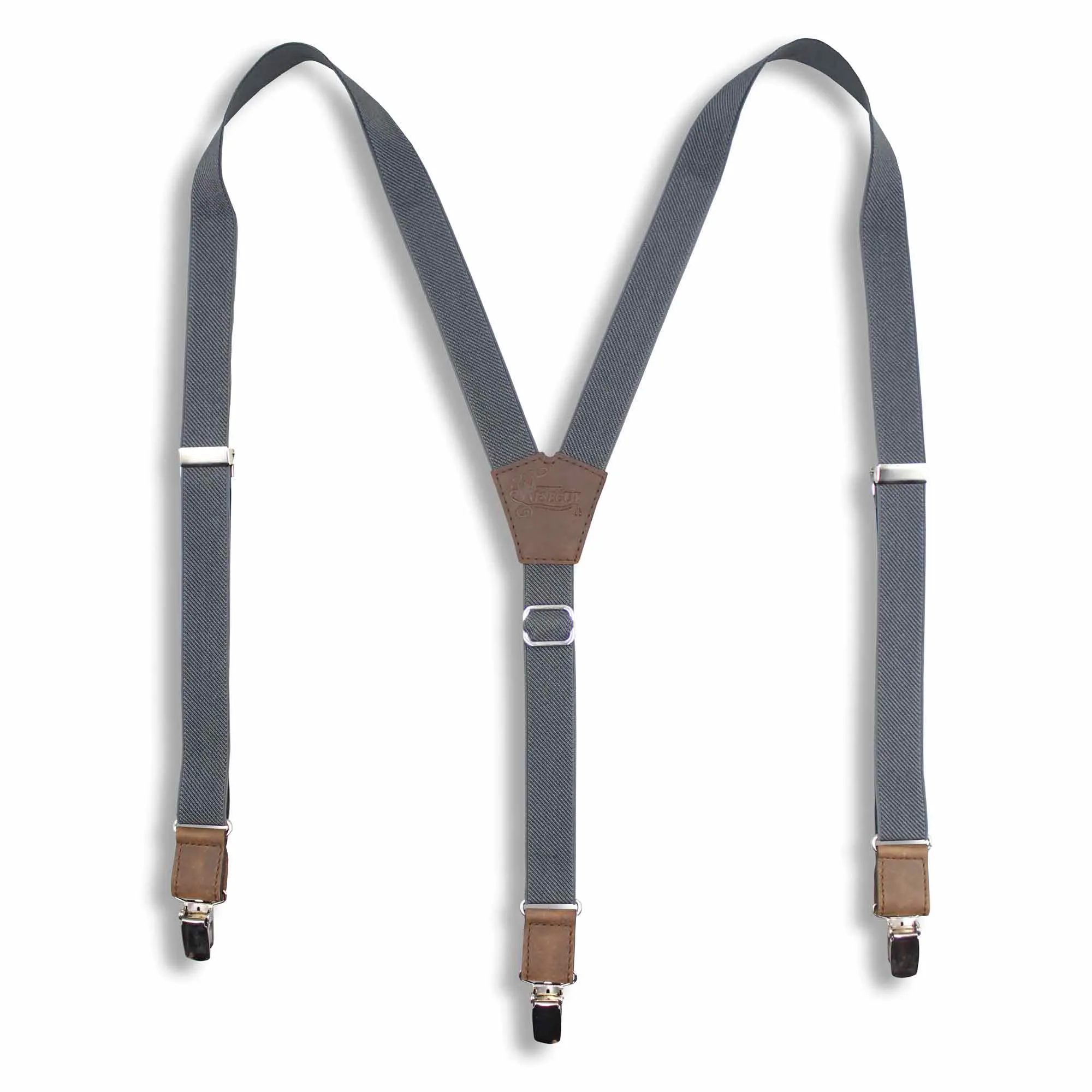 Essential Gray Slim Suspenders No. E5025