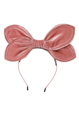 Growing Orchid Velvet Headband - Rose