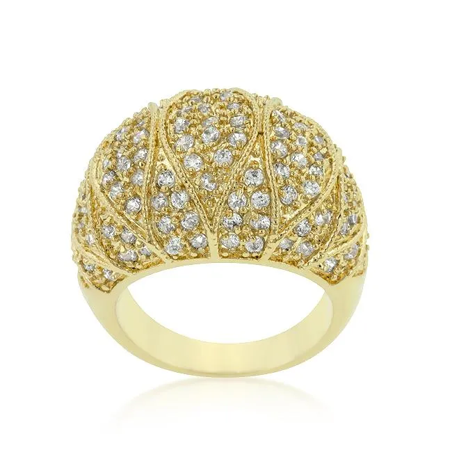 Lalya Goldeneye Dome Cocktail Ring | 6ct | 18k Gold