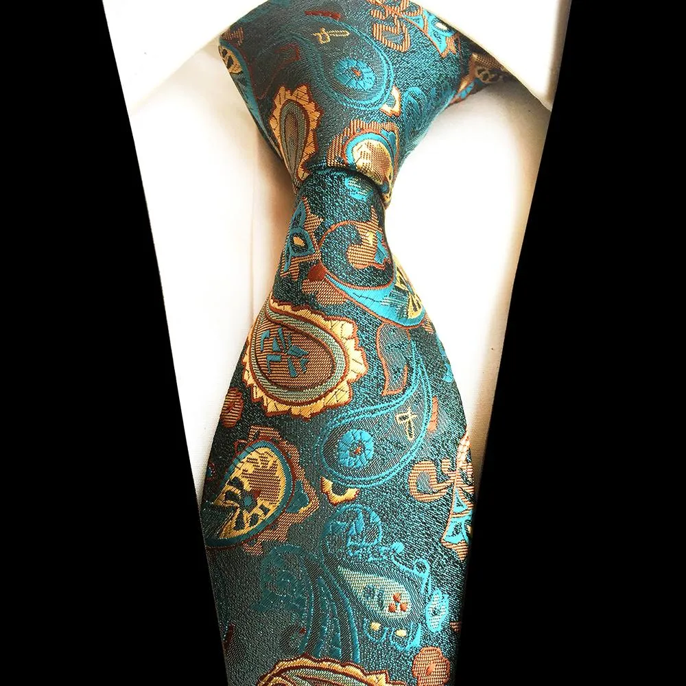 Luxury Paisley Woven Silk Ties - 8 Designs