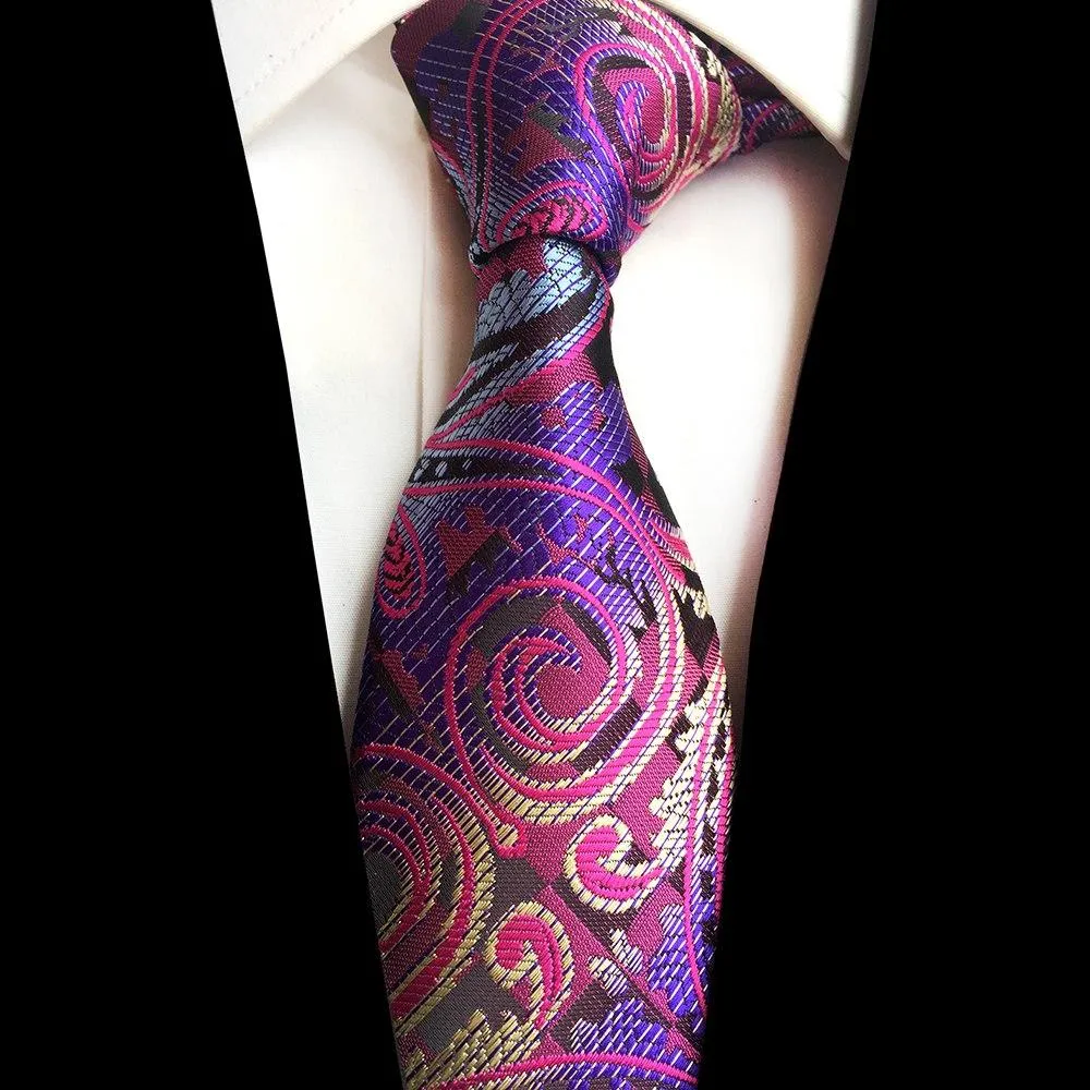 Luxury Paisley Woven Silk Ties - 8 Designs