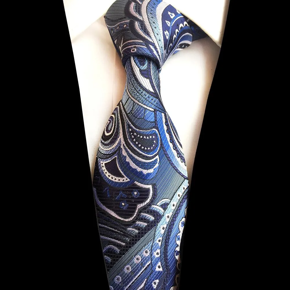 Luxury Paisley Woven Silk Ties - 8 Designs