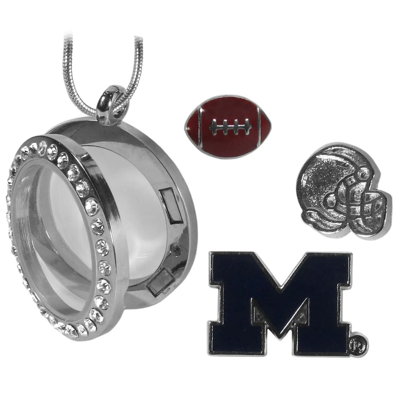 Michigan Wolverines Locket Necklace