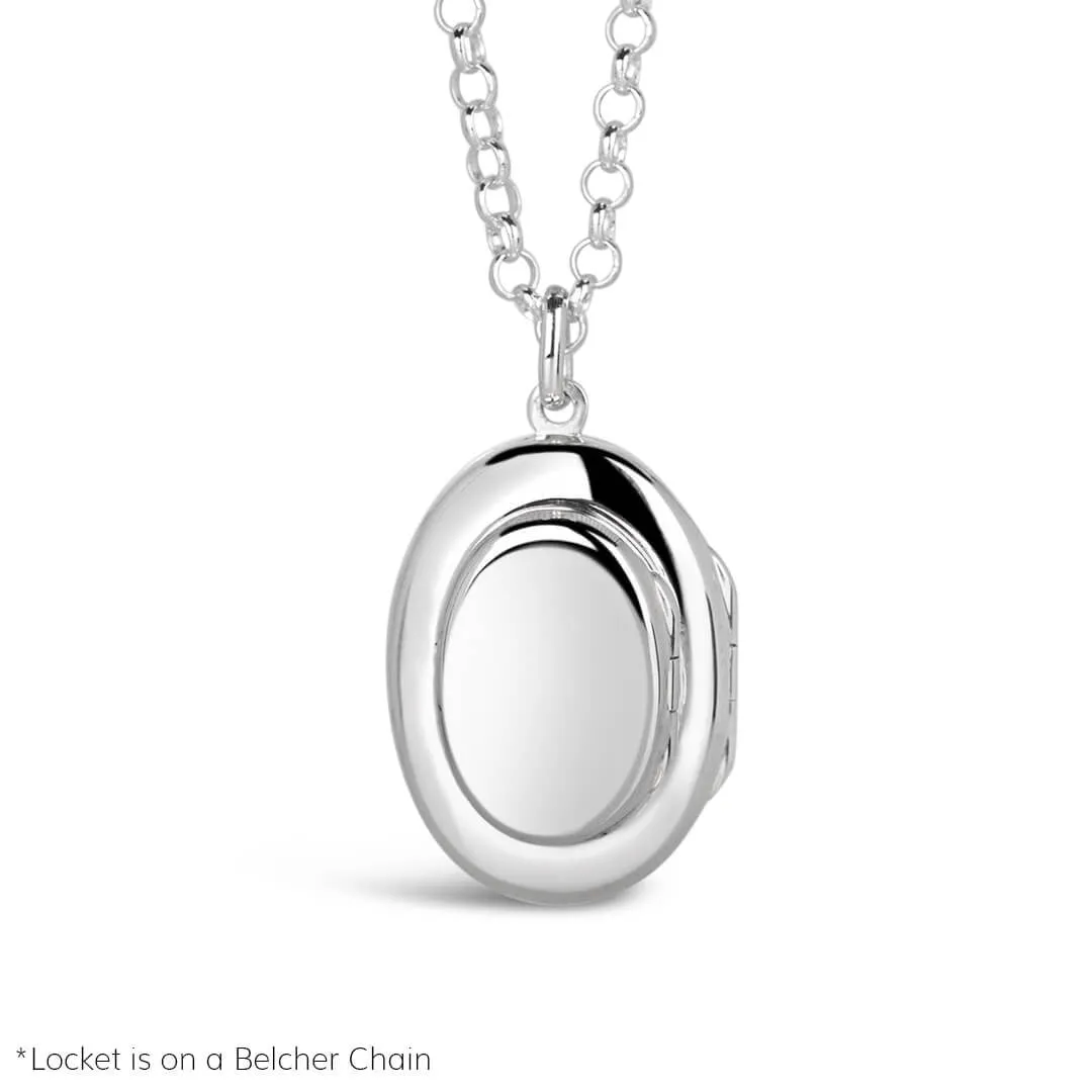 Mum Locket Necklace | Silver