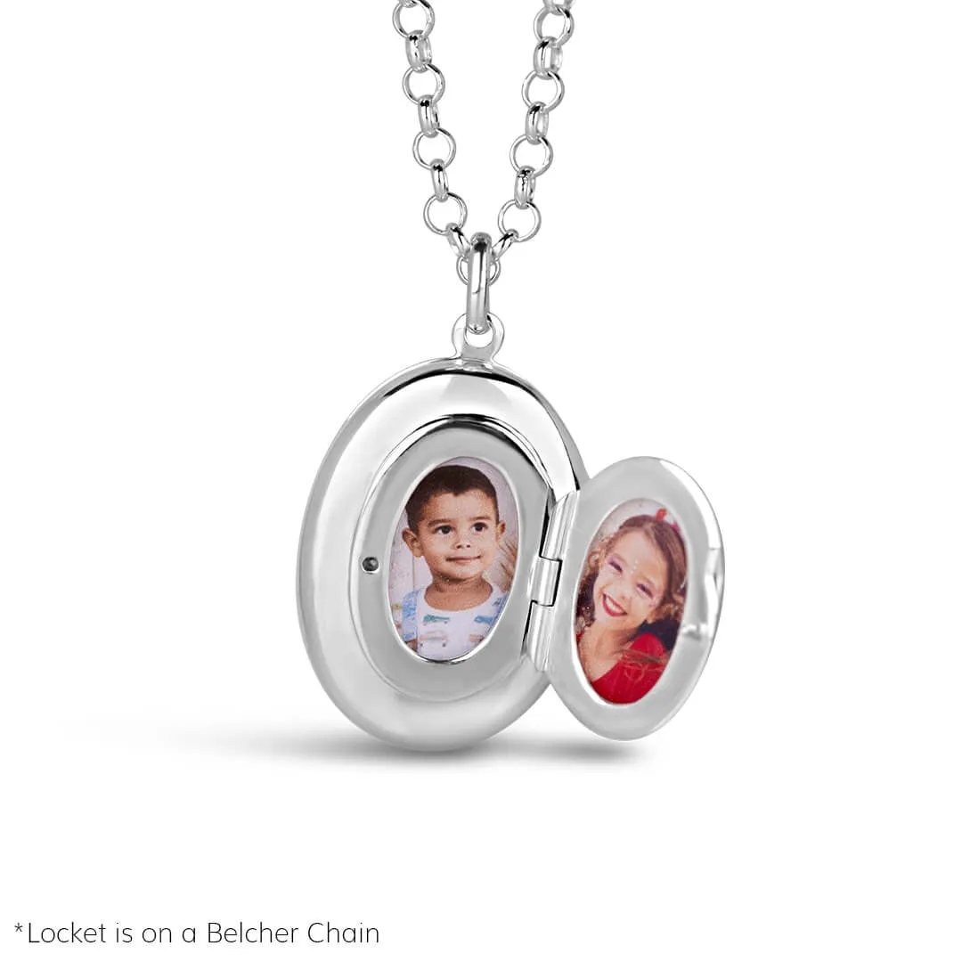 Mum Locket Necklace | Silver