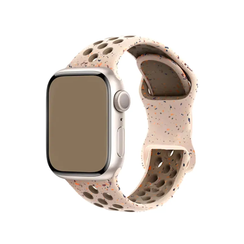 Original Sport Rubber Strap for Apple Watch 49Mm 45Mm 44Mm 42Mm 38Mm Series  9 8 7 6 5 SE Ultra 2