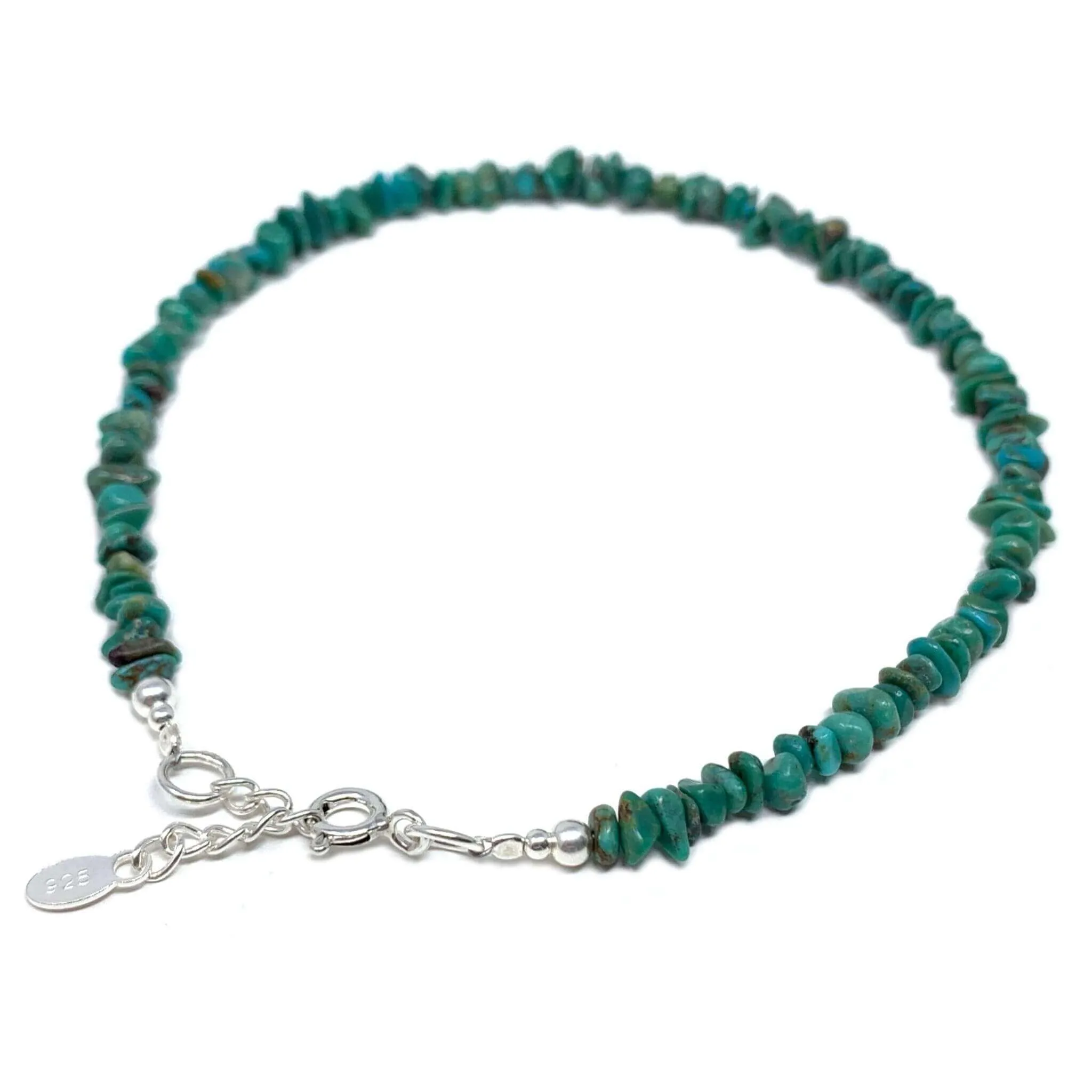 Sterling Silver Turquoise Anklet