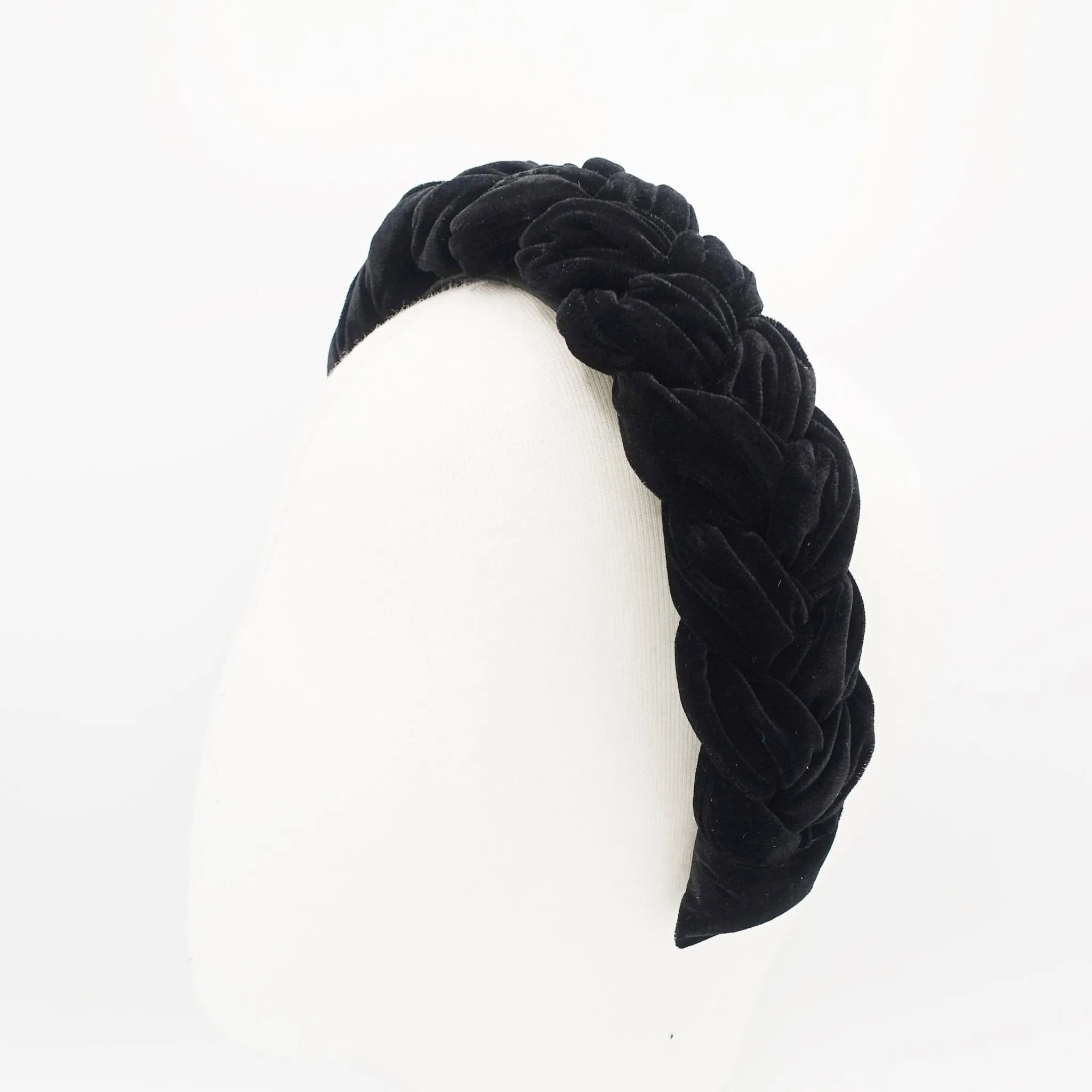 velvet braided headband silk velvet hairband luxury plaited hair accessory