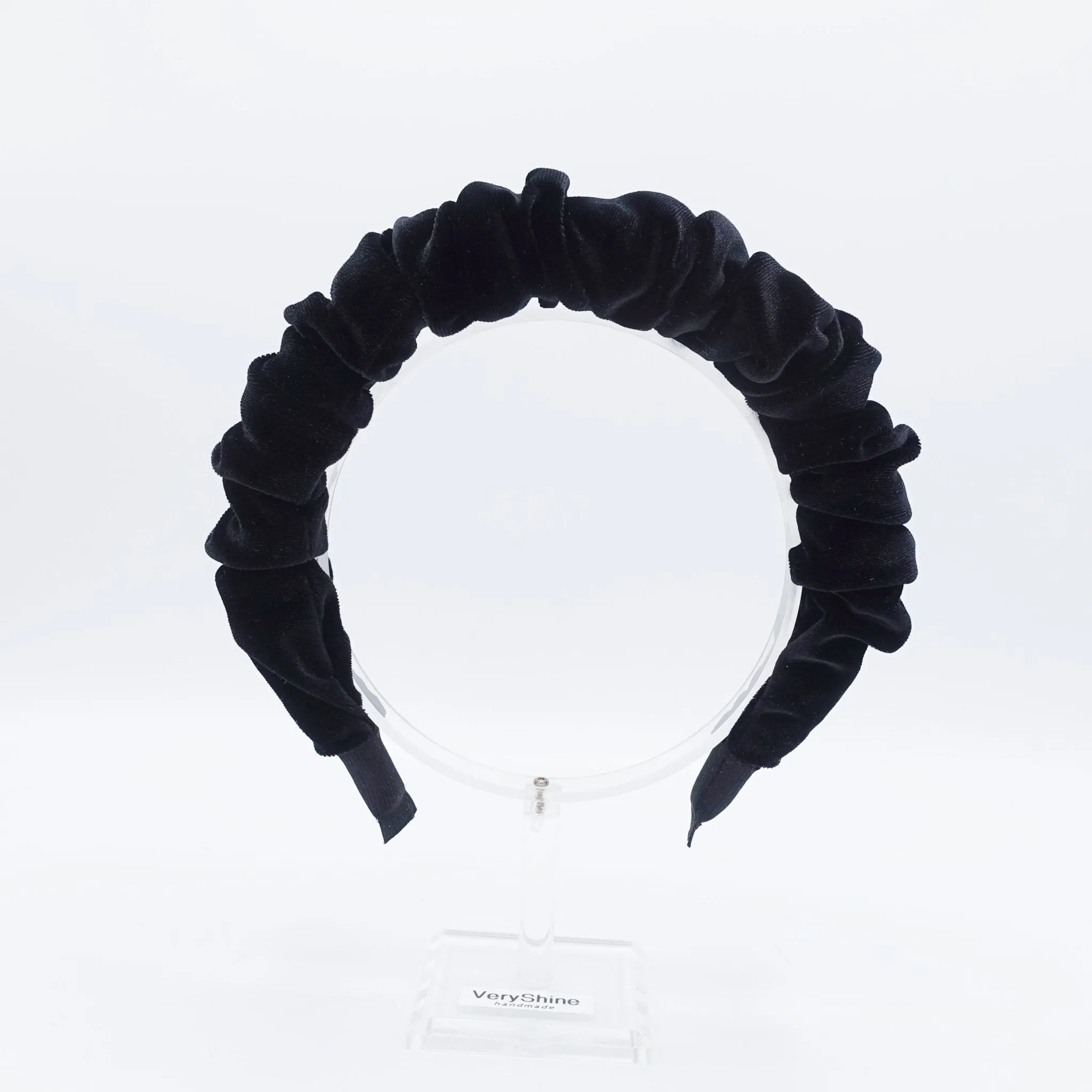 velvet padded and pleated headband stylish hairband hair accessory for women