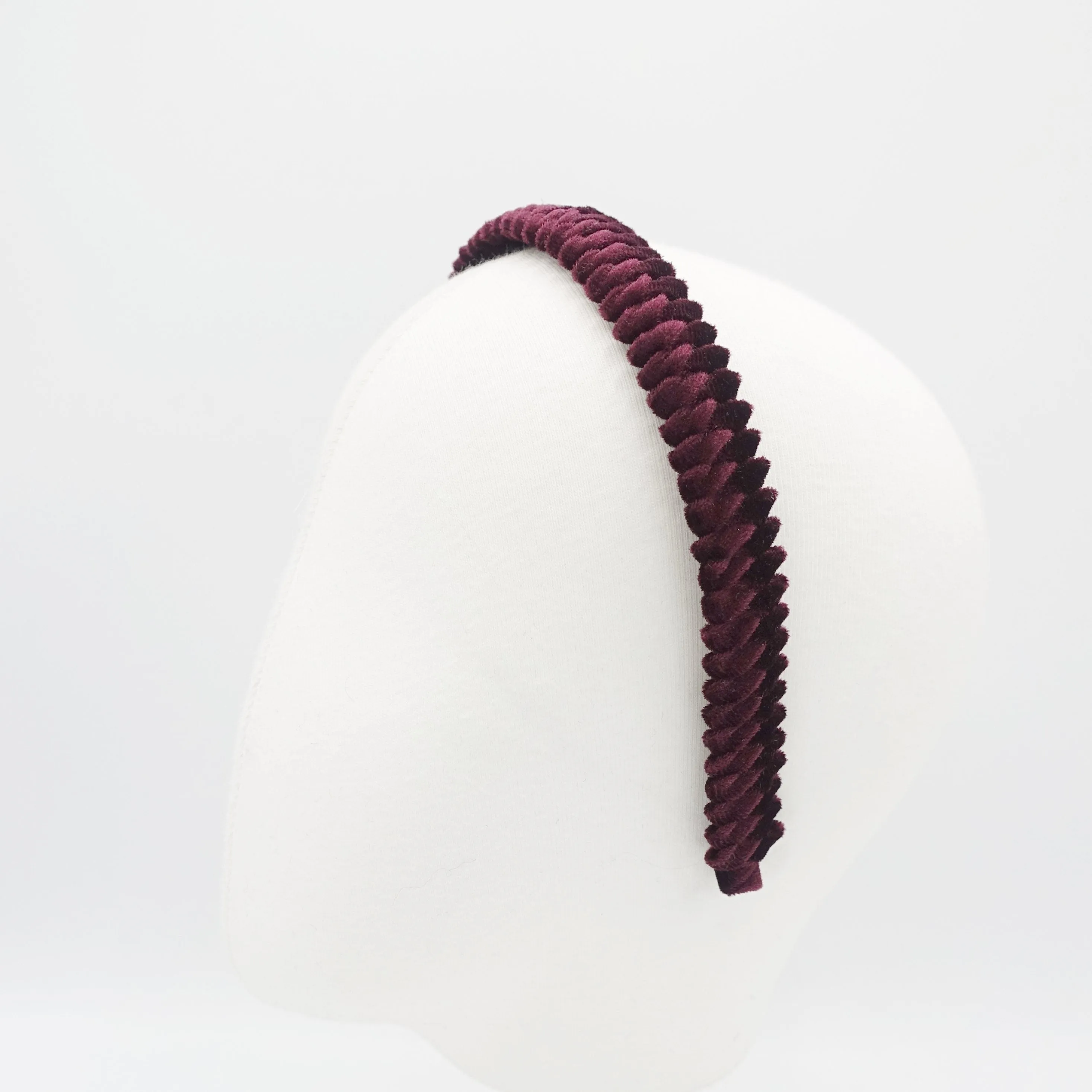 velvet wrapped headband saw pattern hairband women hair accessory