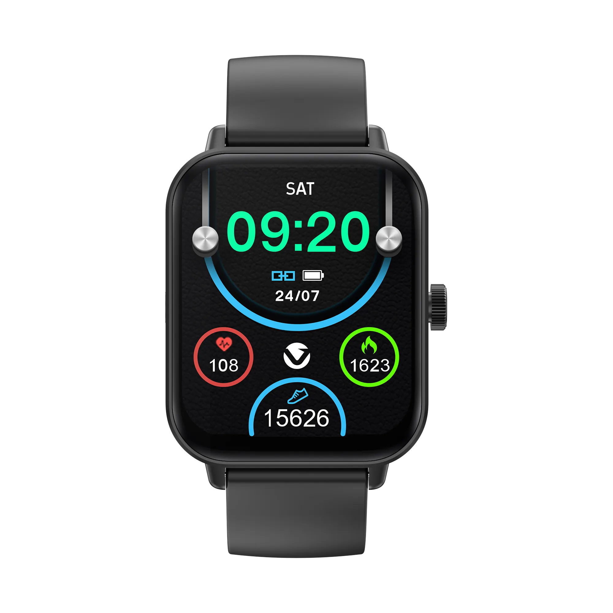 Volkano Chroma Series Smartwatch with black strap