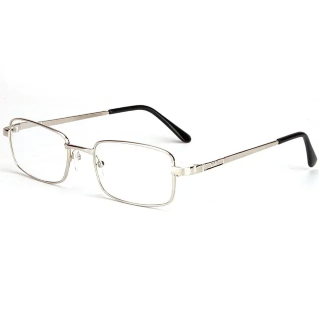 Yooske Unisex Full Rim Square Alloy Reading Glasses 7247