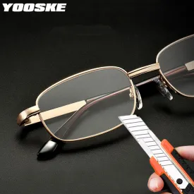 Yooske Unisex Full Rim Square Alloy Reading Glasses 7247